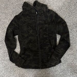 Camouflage Lululemon Scuba Zip-Up Hoodie
